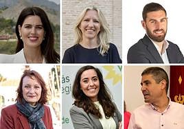 Miriam Guardiola, María José Ros, José Ángel Antelo, María Marín, Helena Vidal y Jesús Giménez