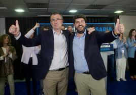 Celebración del PP tras los resultados electorales