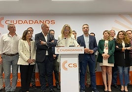 Rueda de prensa de Ciudadanos tras conocer el escrutinio este domingo