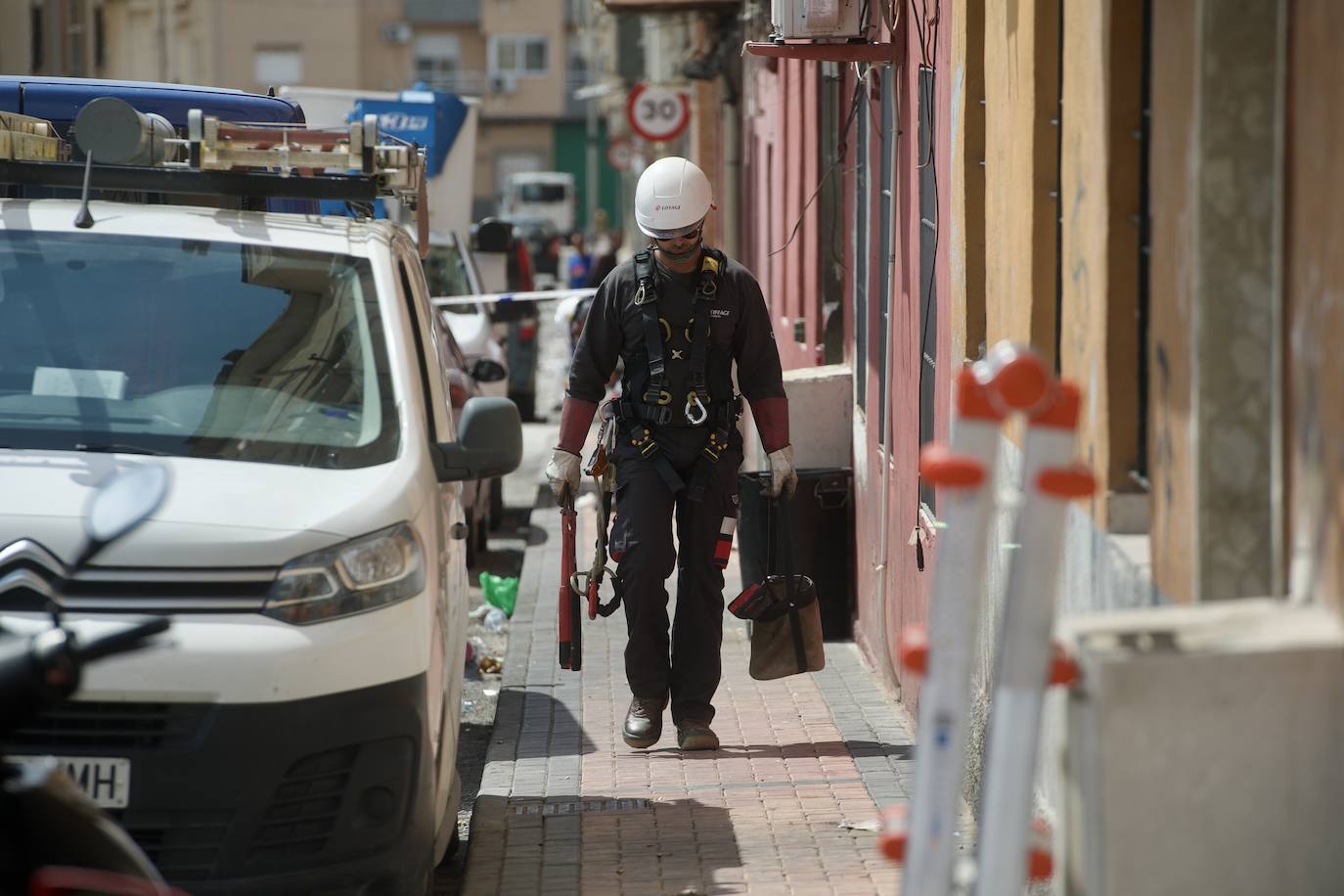 Operativo antidroga en Espinardo, en imágenes