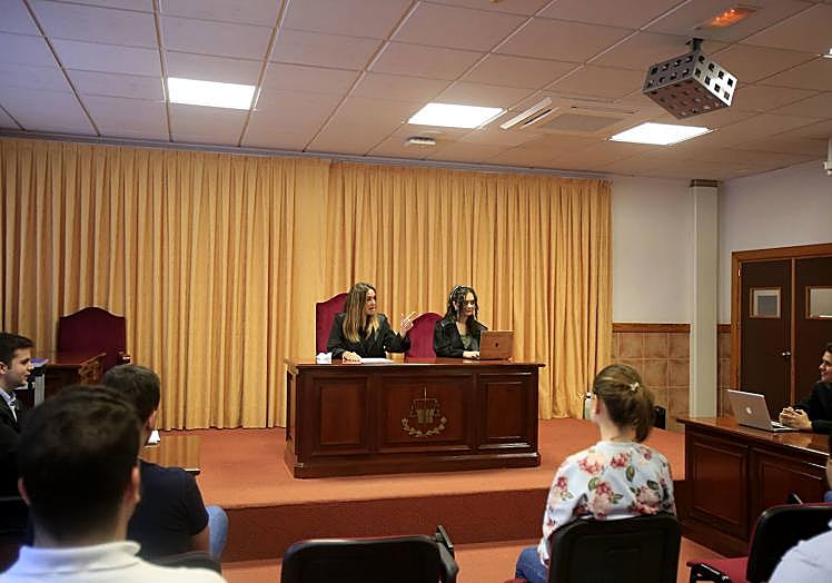 Aula Juzgado del Campus de Los Jerónimos, para la formación de los estudiantes
