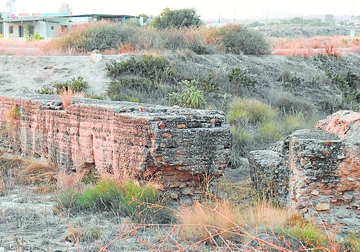 Aspecto de la Pared de los Moros, en la pedanía de Churra.