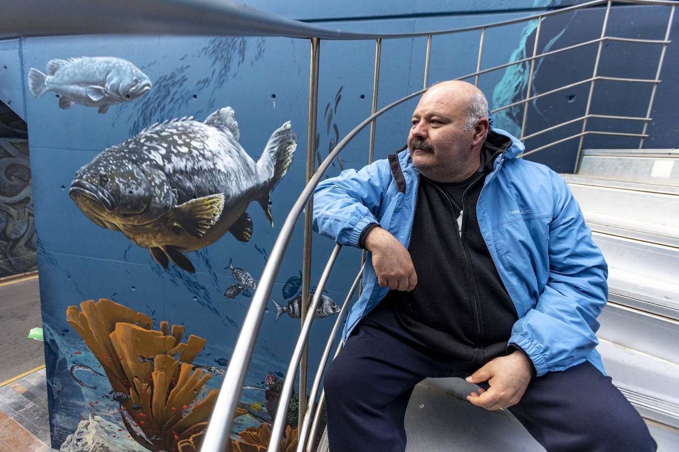 Las fotos de Pablo Sánchez del mural de Kraser en Cartagena