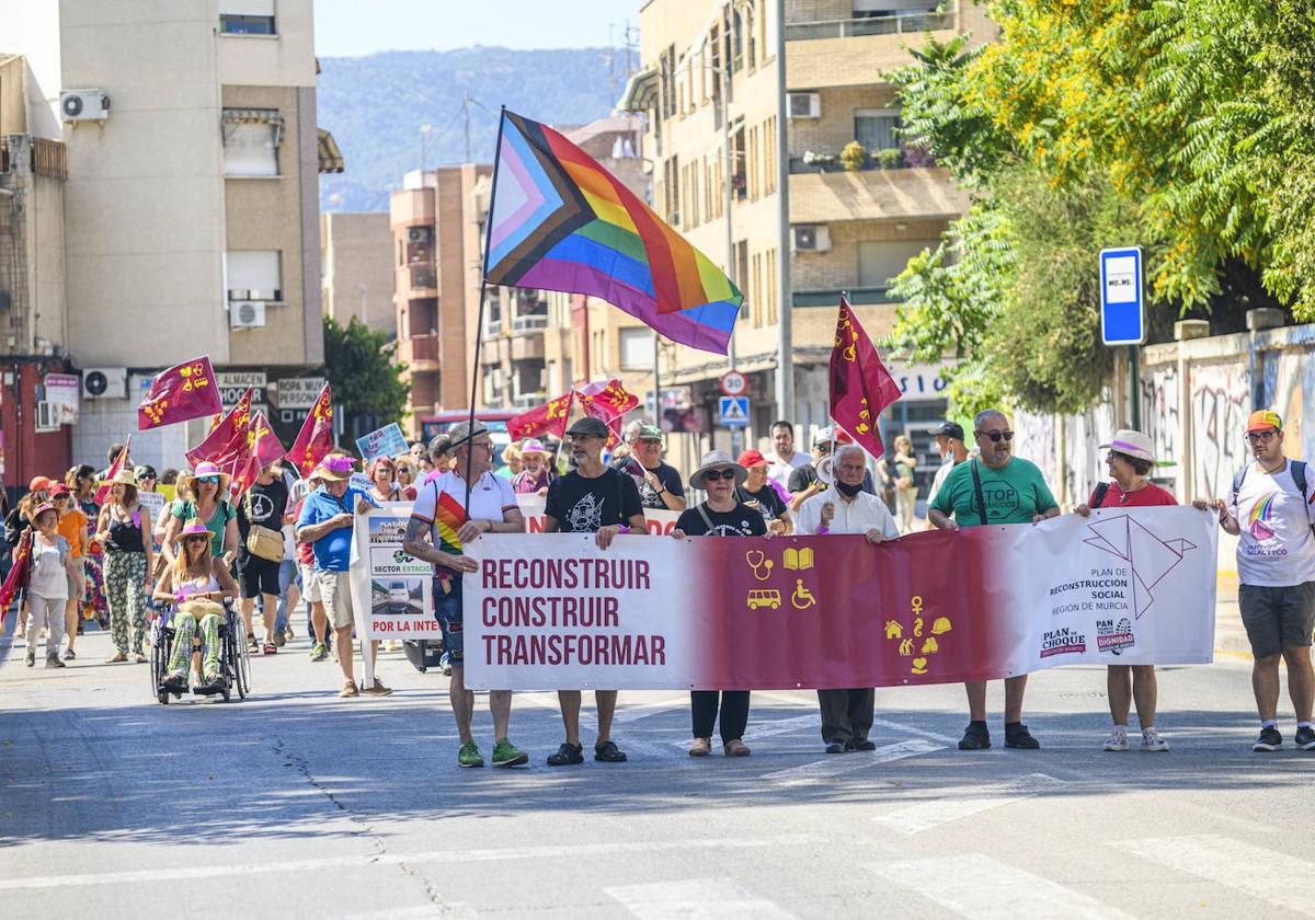 Manifestación de la Marcha de la Dignidad por el Día de la Región en 2022.