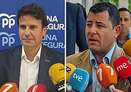 José Ángel Alfonso, líder del PP en Molina de Segura, y Antonio Martínez, número 1 de Vox en el municipio