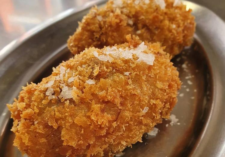 Croqueta de pollo del Café Bar Verónicas (Murcia).