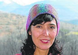 Edurne Portela (Santurce, Vizcaya, 1974), en la Sierra de Gredos.