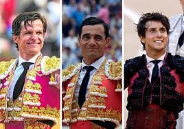 El Juli, Ureña y Roca Rey.