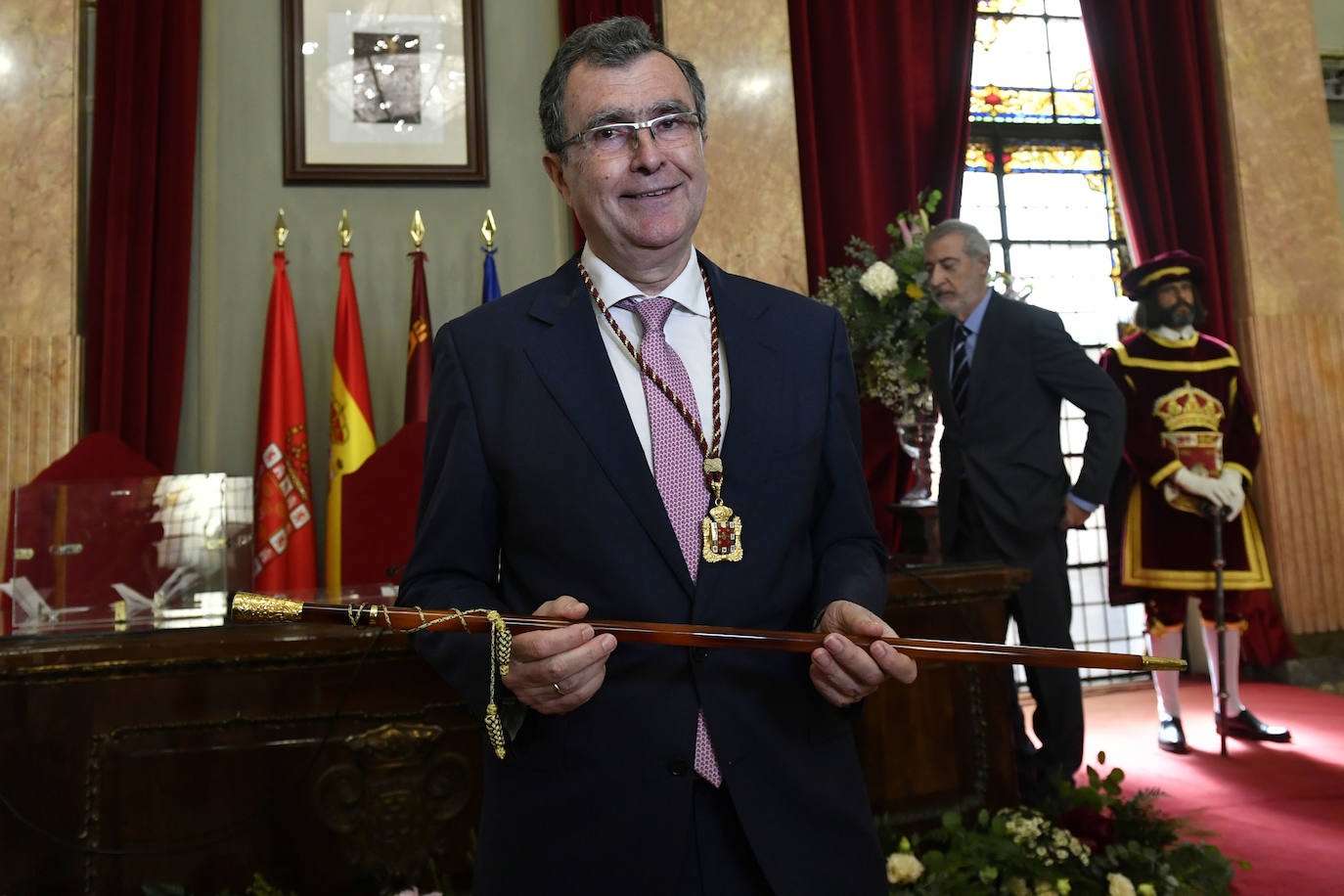 José Ballesta recupera el bastón de mando del Ayuntamiento de Murcia