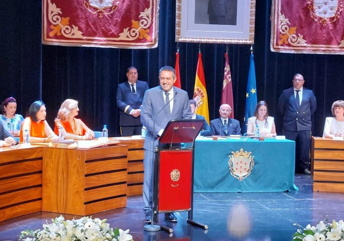 Joaquín Buendía, este sábado, durante su intervención.