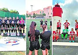 El Dolorense Féminas, el FC Cartagena y el CFF Cartagena.