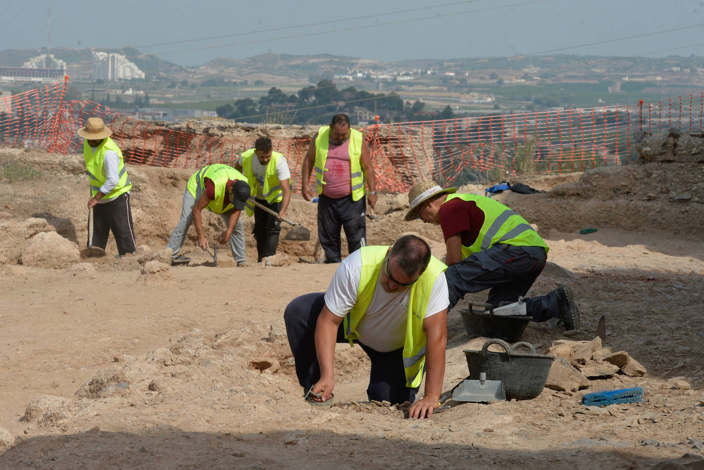 Obras de restauración del Castillejo de Monteagudo, en imágenes