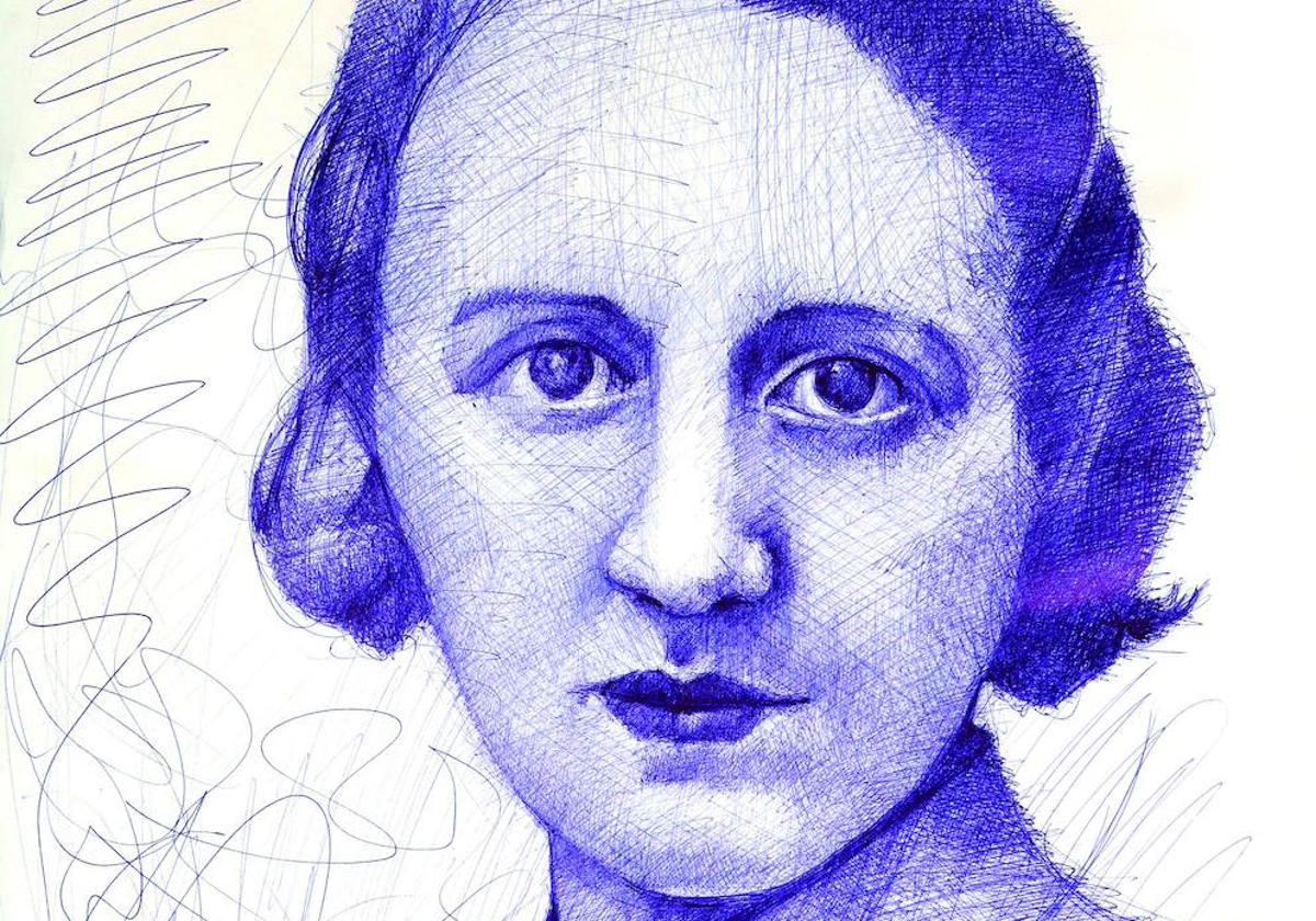 La artista y doctora en Bellas Artes María Luisa Martínez León ilustra para Ababol las etapas vitales de María Zambrano en este especial.