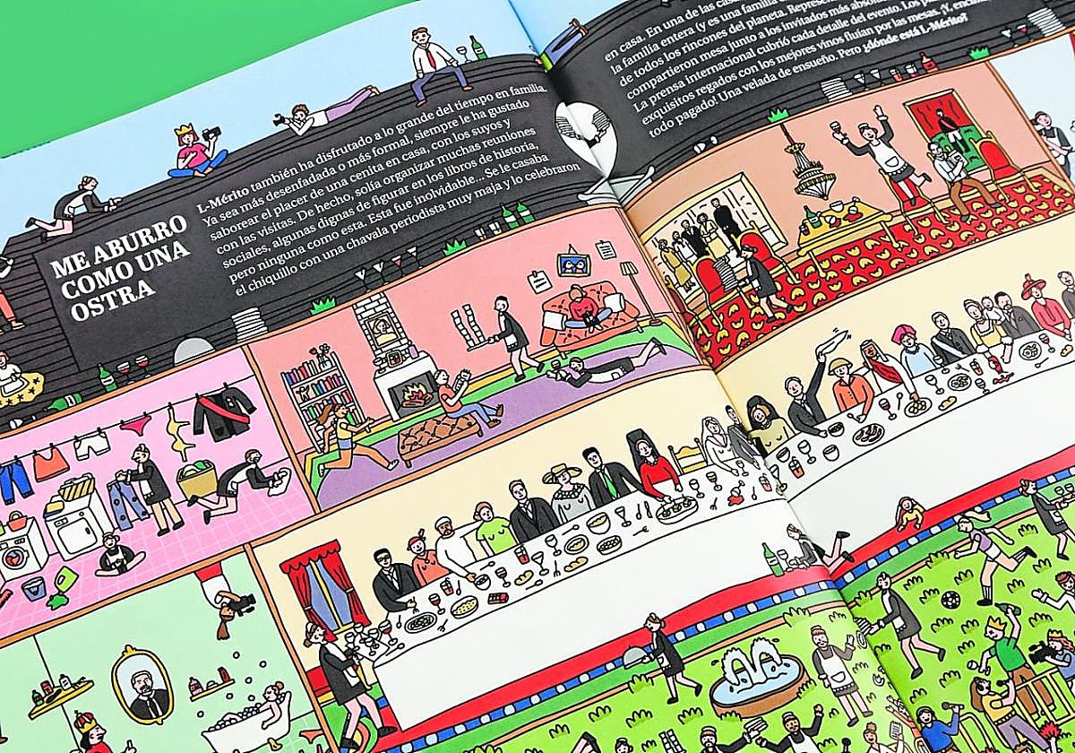 Una de las páginas del libro '¿Dónde está L-Mérito?, realizado junto a El Hematocrítico.