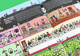 Una de las páginas del libro '¿Dónde está L-Mérito?, realizado junto a El Hematocrítico.