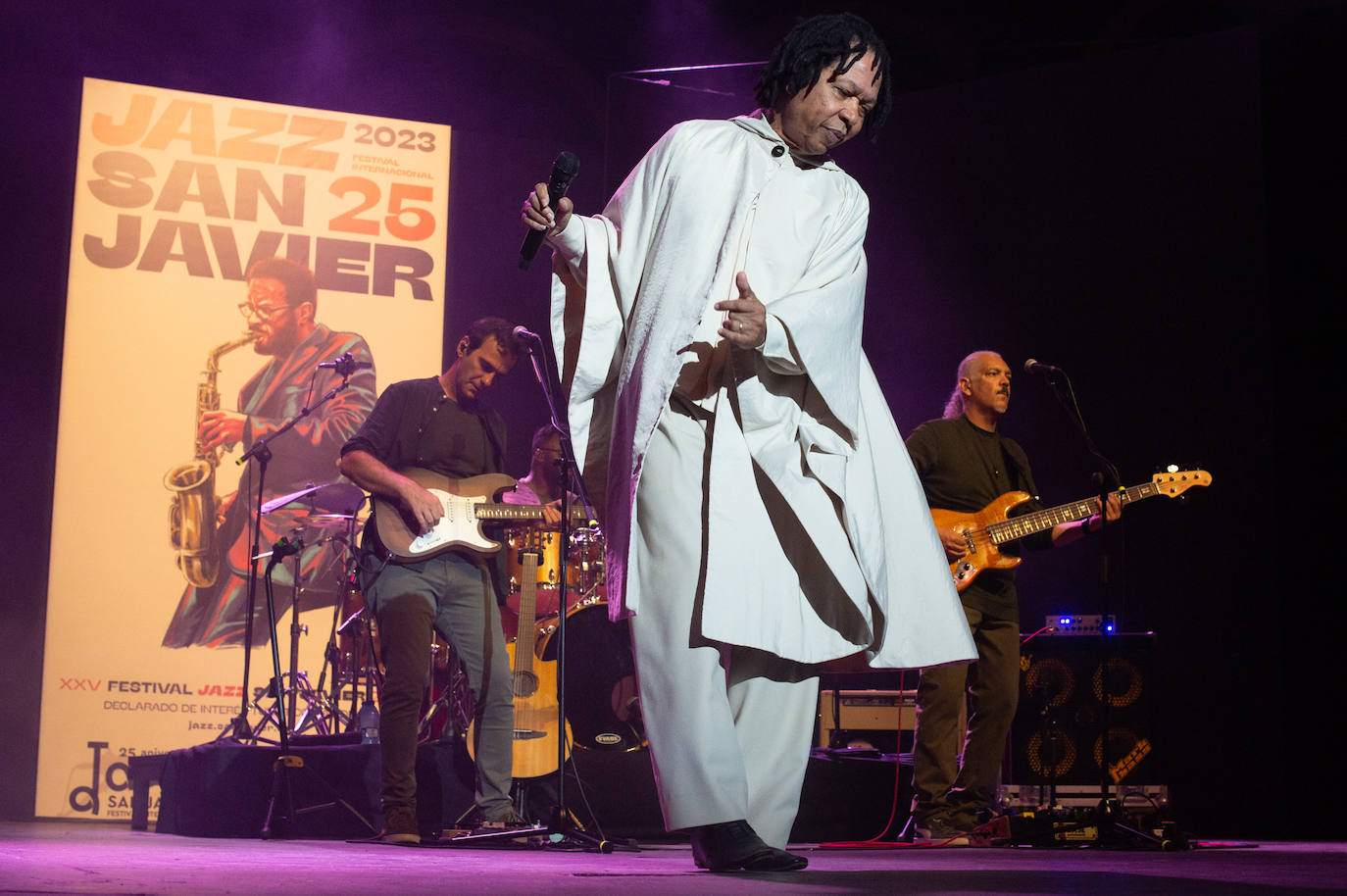 El concierto de Djavan en el Festival Internacional de Jazz de San Javier, en imágenes