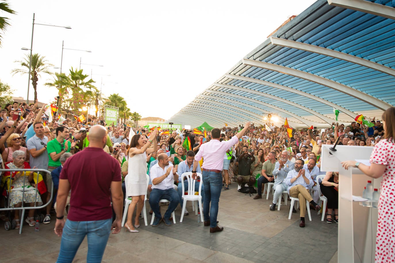 Las imágenes de la visita de Santiago Abascal a Torrevieja