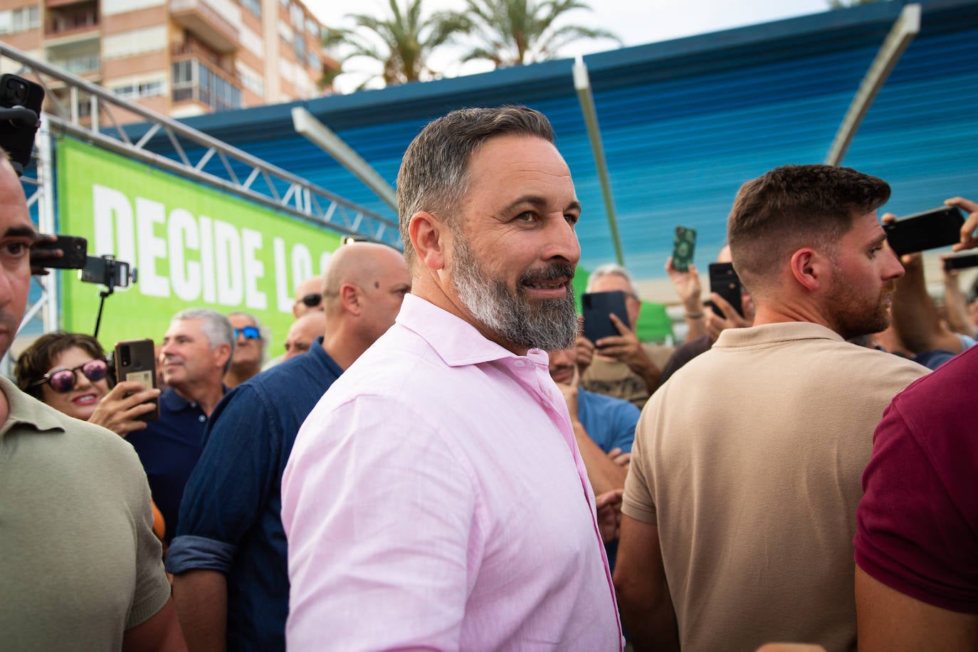 Las imágenes de la visita de Santiago Abascal a Torrevieja