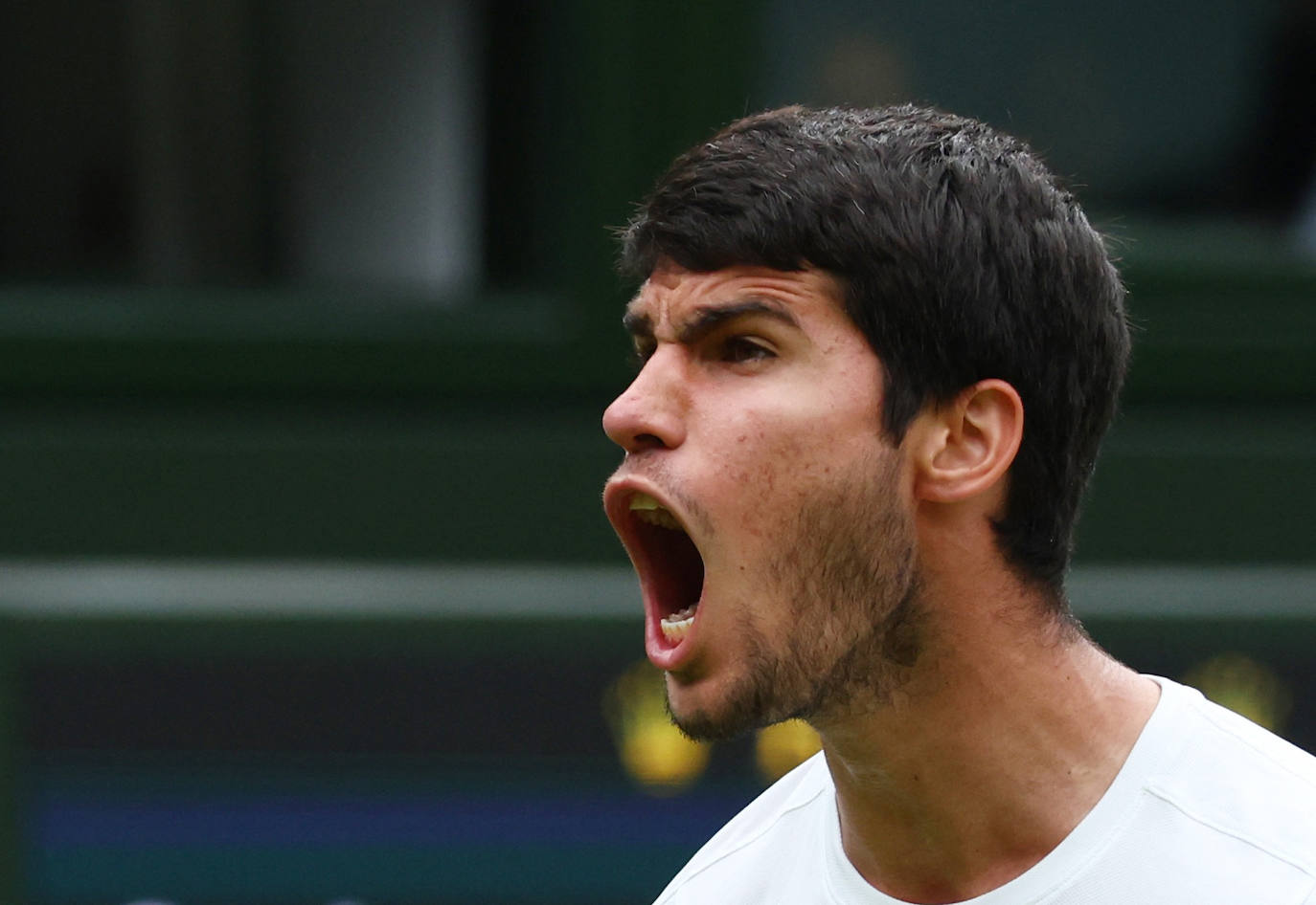 El partido entre Carlos Alcaraz y Jarry en Wimbledon, en imágenes