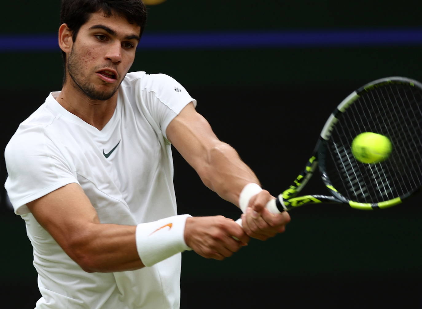 El partido entre Carlos Alcaraz y Jarry en Wimbledon, en imágenes