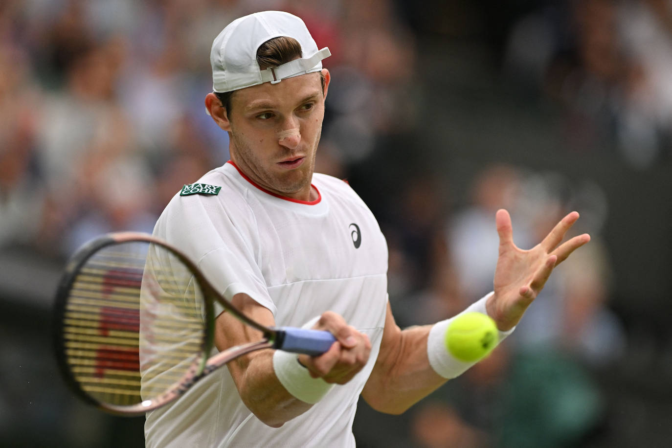 El partido entre Carlos Alcaraz y Jarry en Wimbledon, en imágenes