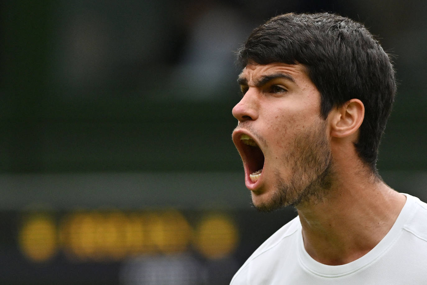 El partido entre Carlos Alcaraz y Jarry en Wimbledon, en imágenes