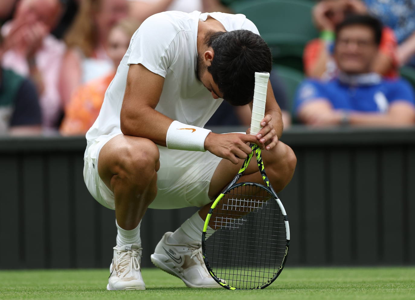 El partido entre Carlos Alcaraz y Jarry en Wimbledon, en imágenes