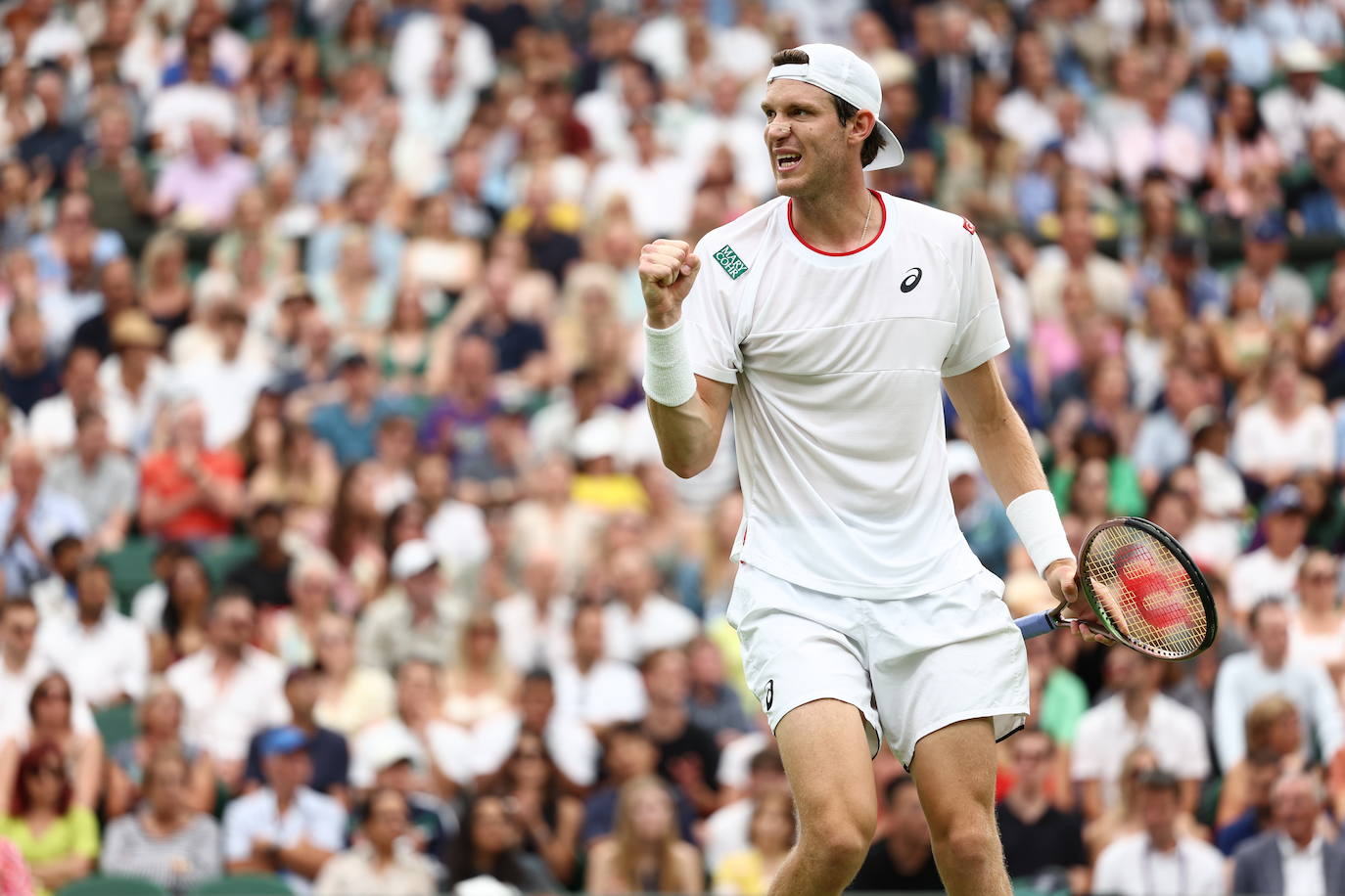 El partido entre Carlos Alcaraz y Jarry en Wimbledon, en imágenes