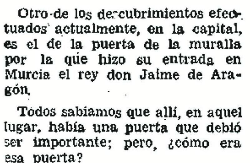 Exclusiva. 'El Liberal' también anunció el supuesto descubrimiento de la entrada en noviembre de 1963.