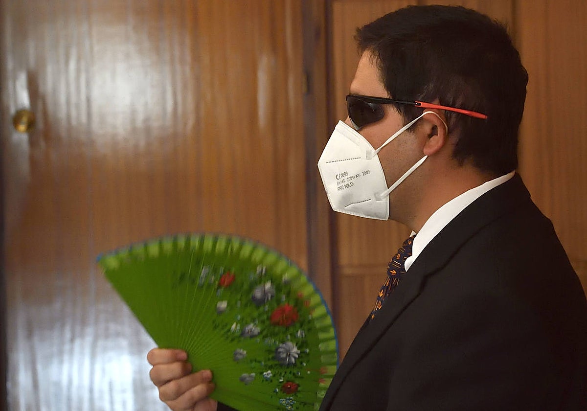 El acusado, Pedro S.P., reconociendo los hechos ante la Audiencia este lunes.