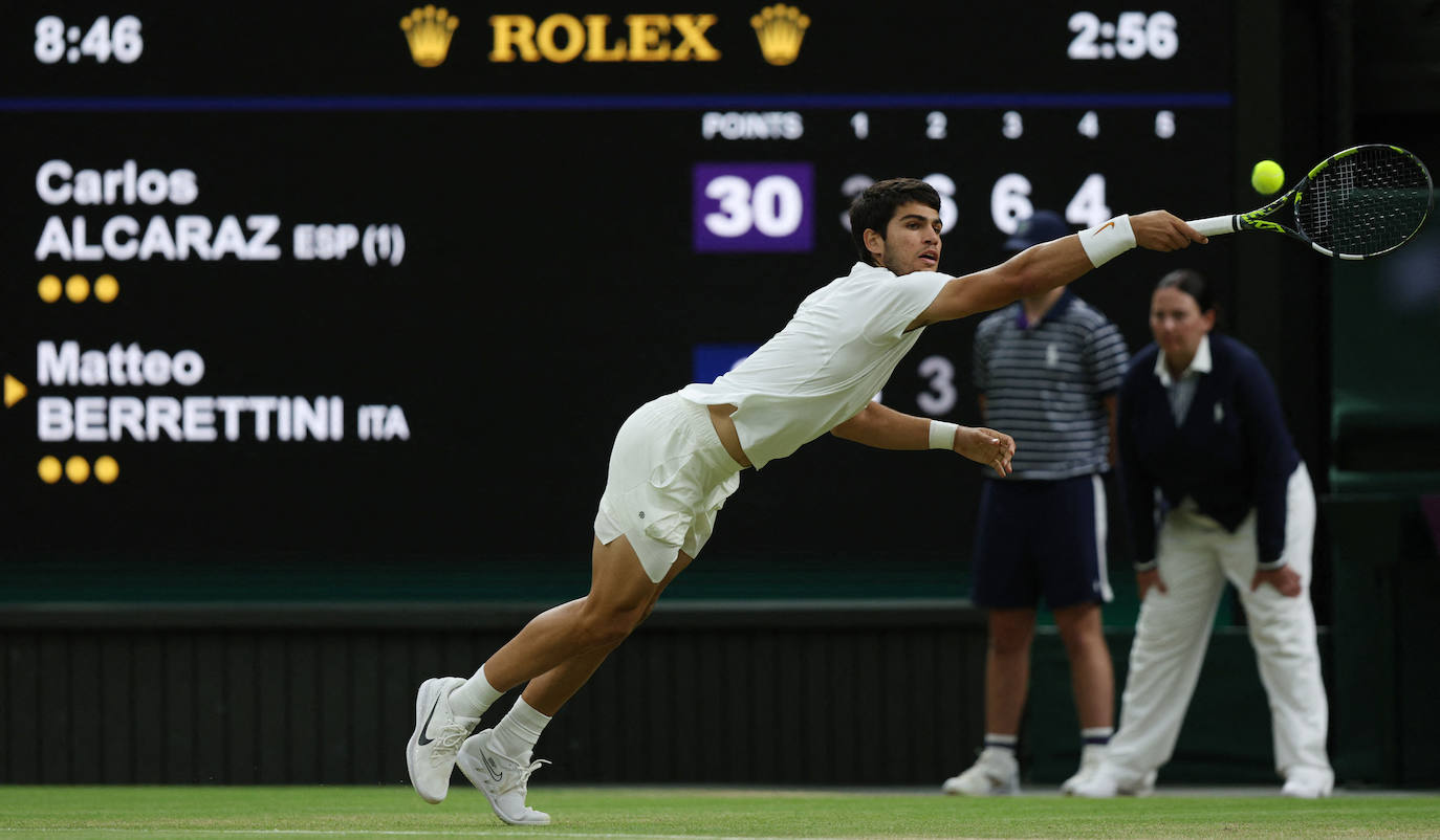 Las imágenes del partido Carlos Alcaraz y Matteo Berrettini