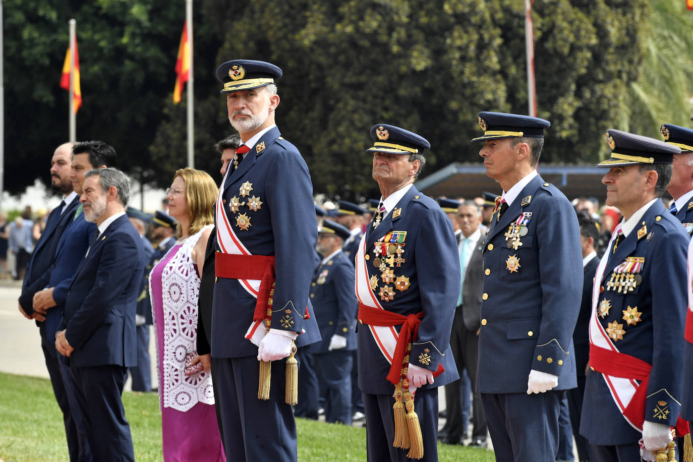 Visita de Felipe VI a la Academia General del Aire, en imágenes
