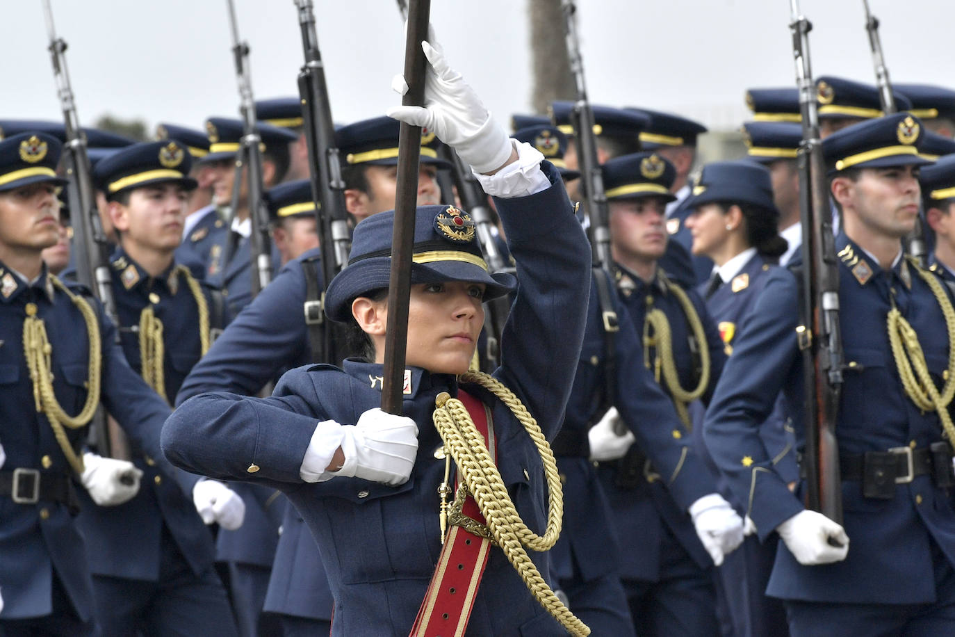 Visita de Felipe VI a la Academia General del Aire, en imágenes