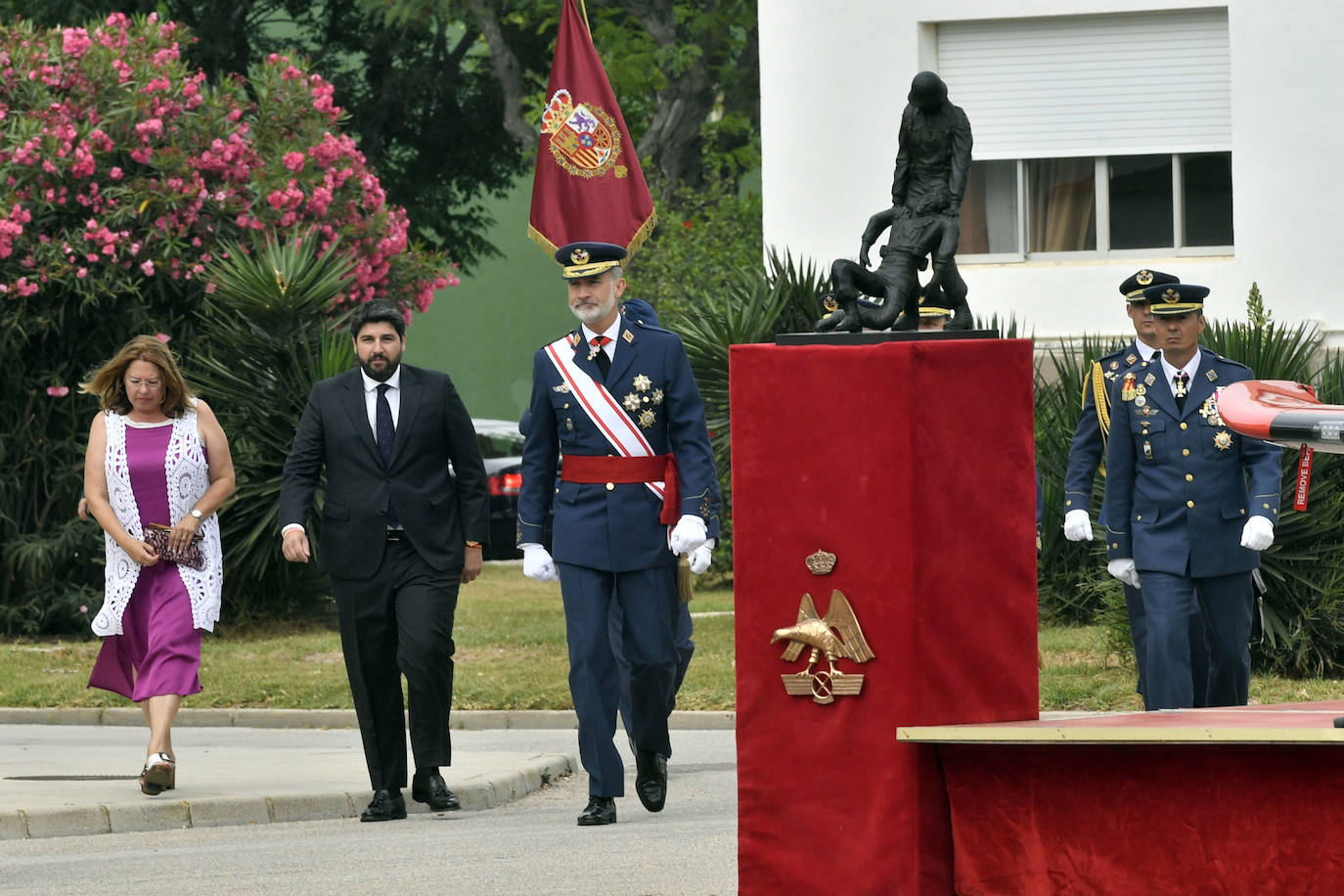 Visita de Felipe VI a la Academia General del Aire, en imágenes