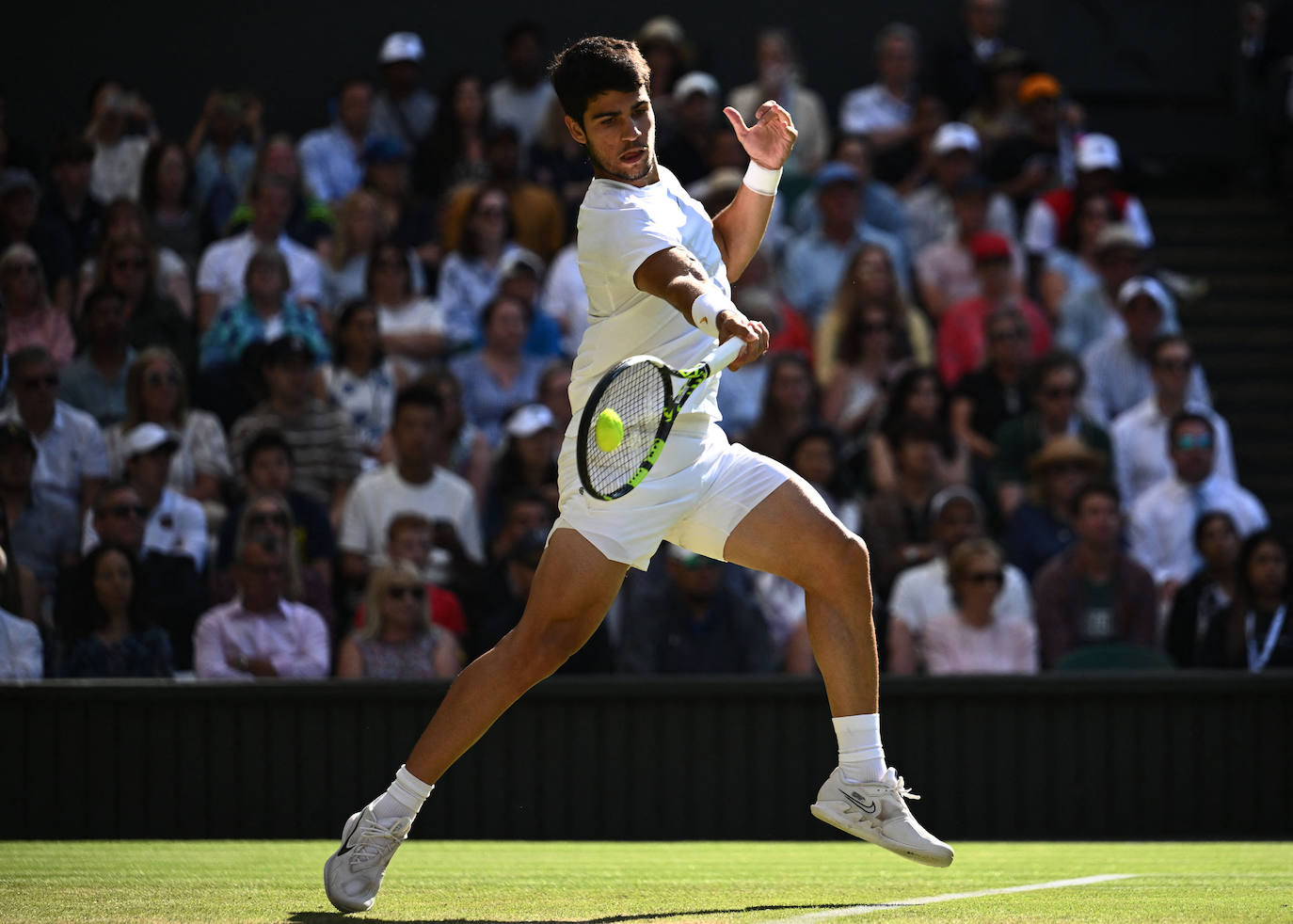 Las imágenes del partido Alcaraz-Rune en Wimbledon