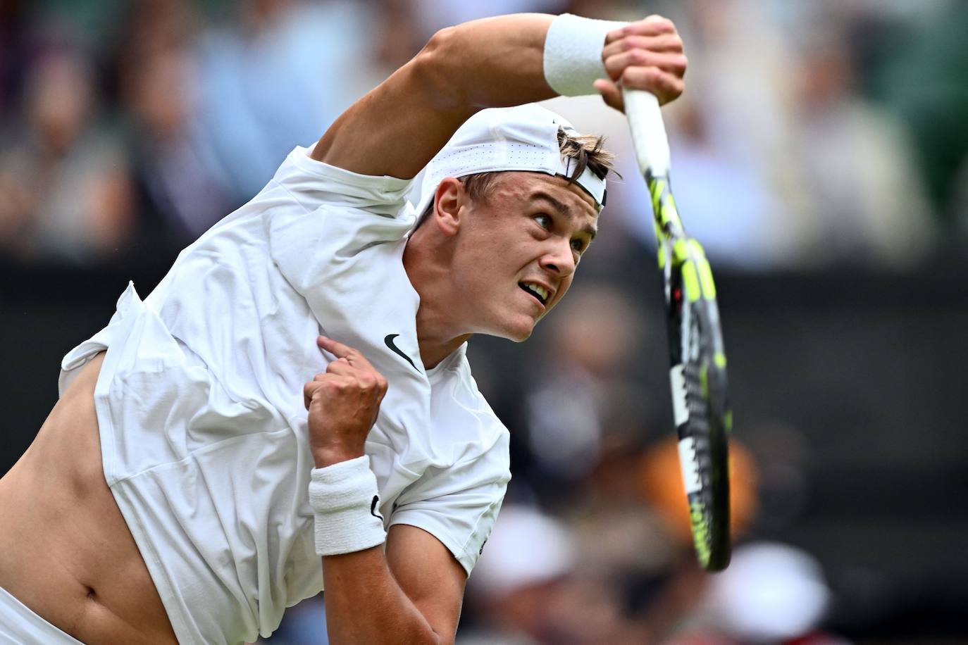 Las imágenes del partido Alcaraz-Rune en Wimbledon