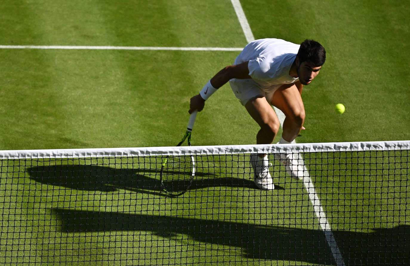 Las imágenes del partido Alcaraz-Rune en Wimbledon