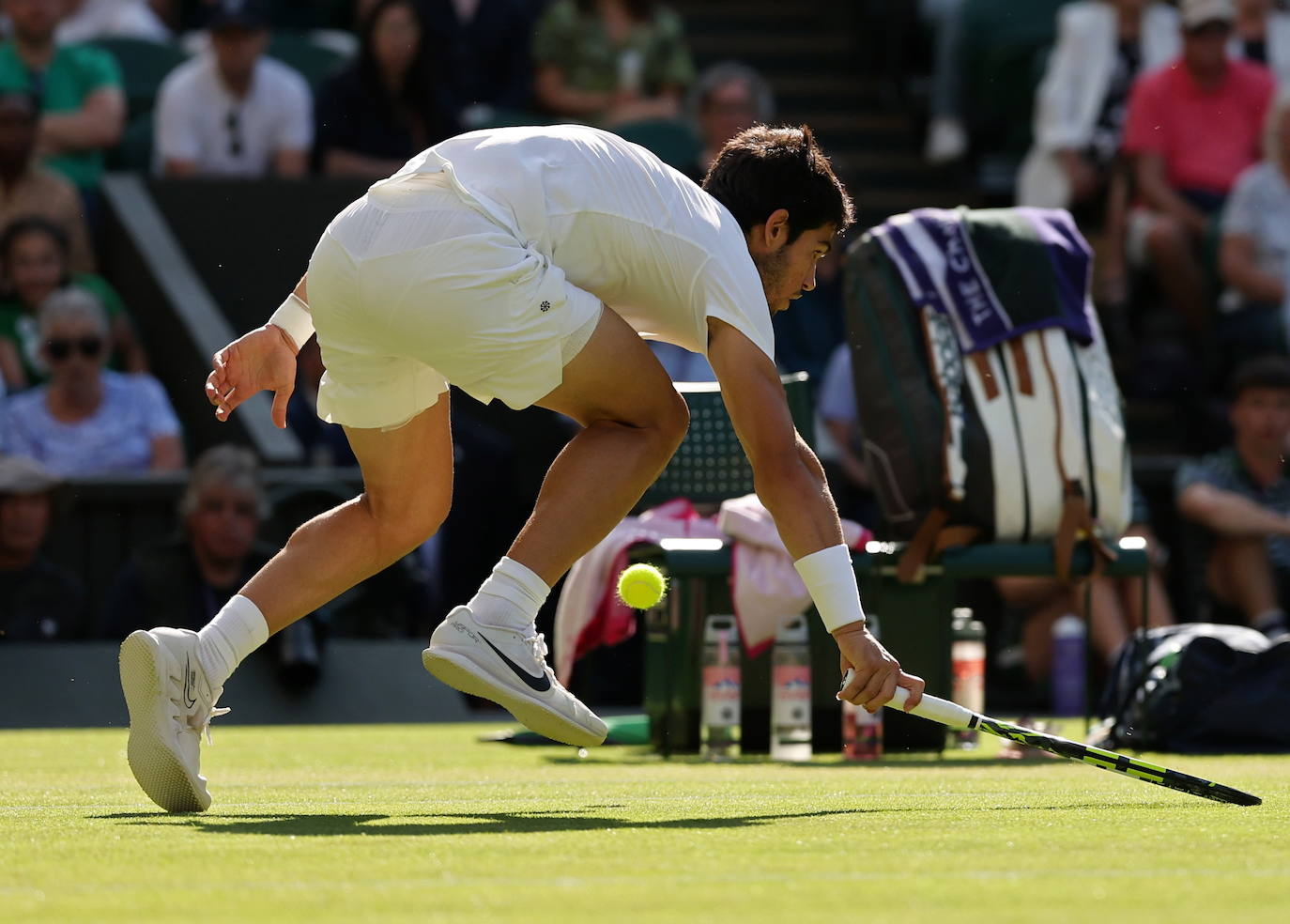 Las imágenes del partido Alcaraz-Rune en Wimbledon