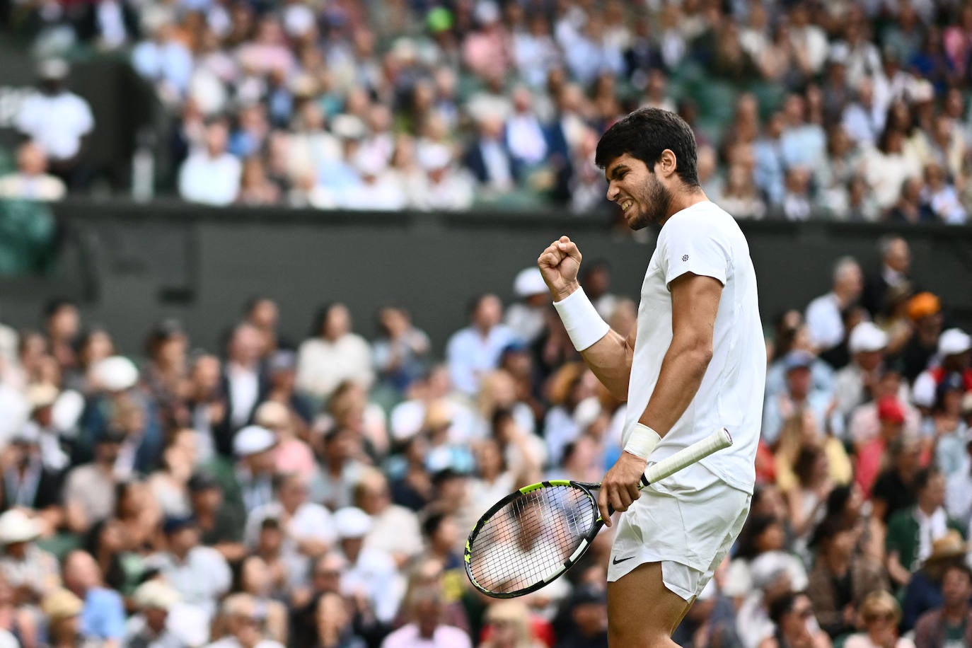 Las imágenes del partido Alcaraz-Rune en Wimbledon