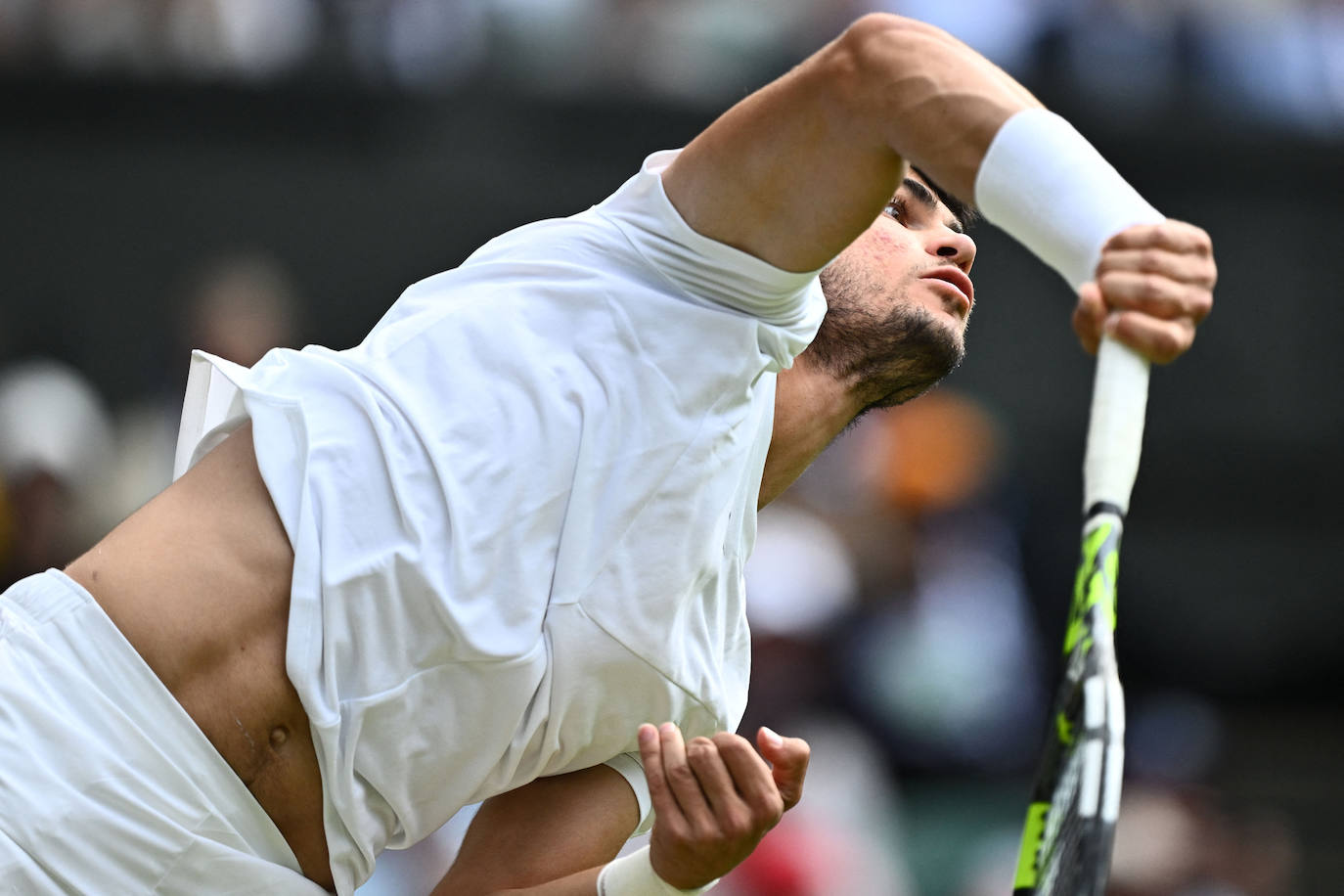 Las imágenes del partido Alcaraz-Rune en Wimbledon