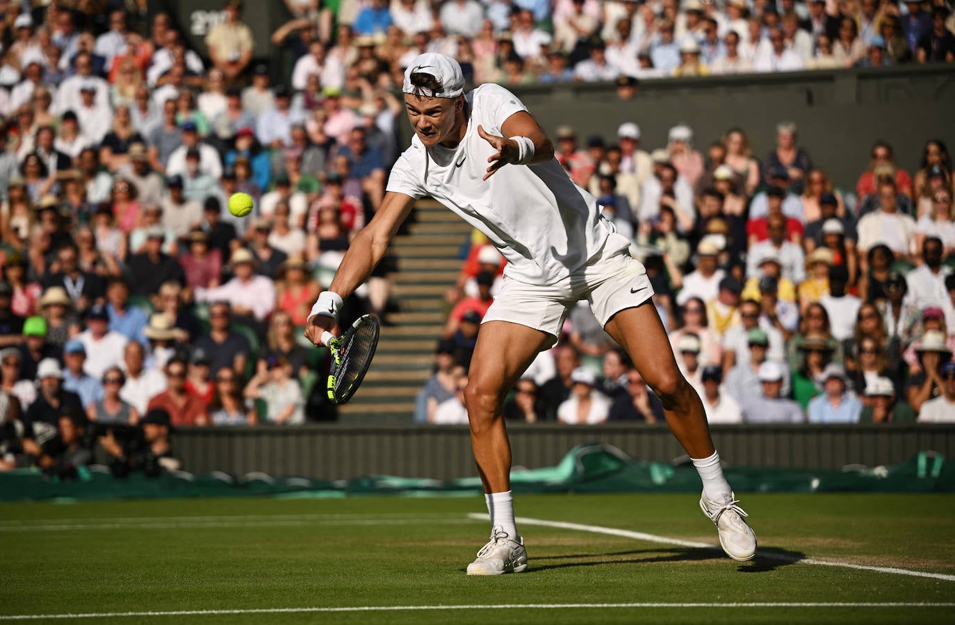 Las imágenes del partido Alcaraz-Rune en Wimbledon