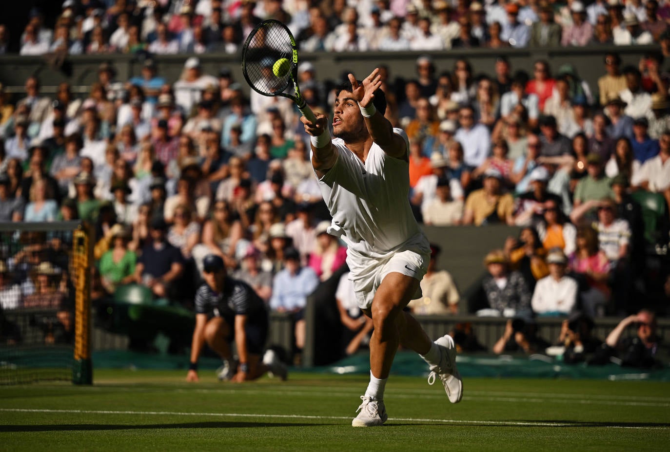 Las imágenes del partido Alcaraz-Rune en Wimbledon