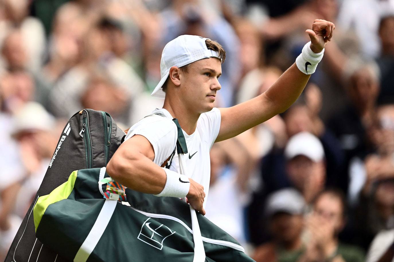 Las imágenes del partido Alcaraz-Rune en Wimbledon