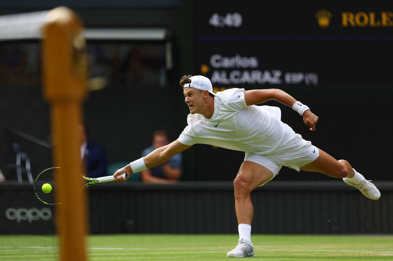 Las imágenes del partido Alcaraz-Rune en Wimbledon