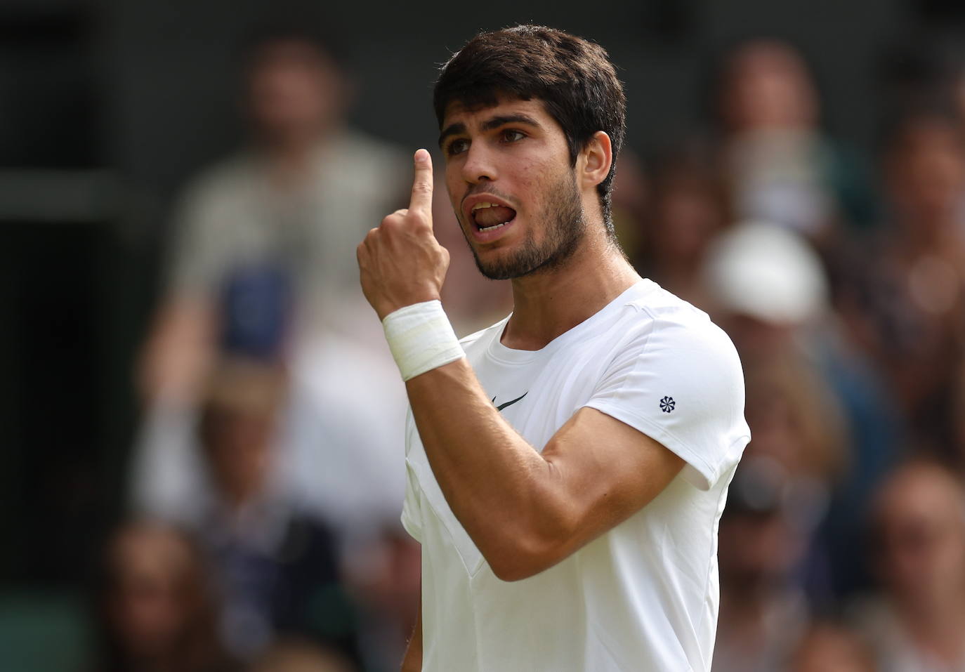 Las imágenes del partido Alcaraz-Rune en Wimbledon