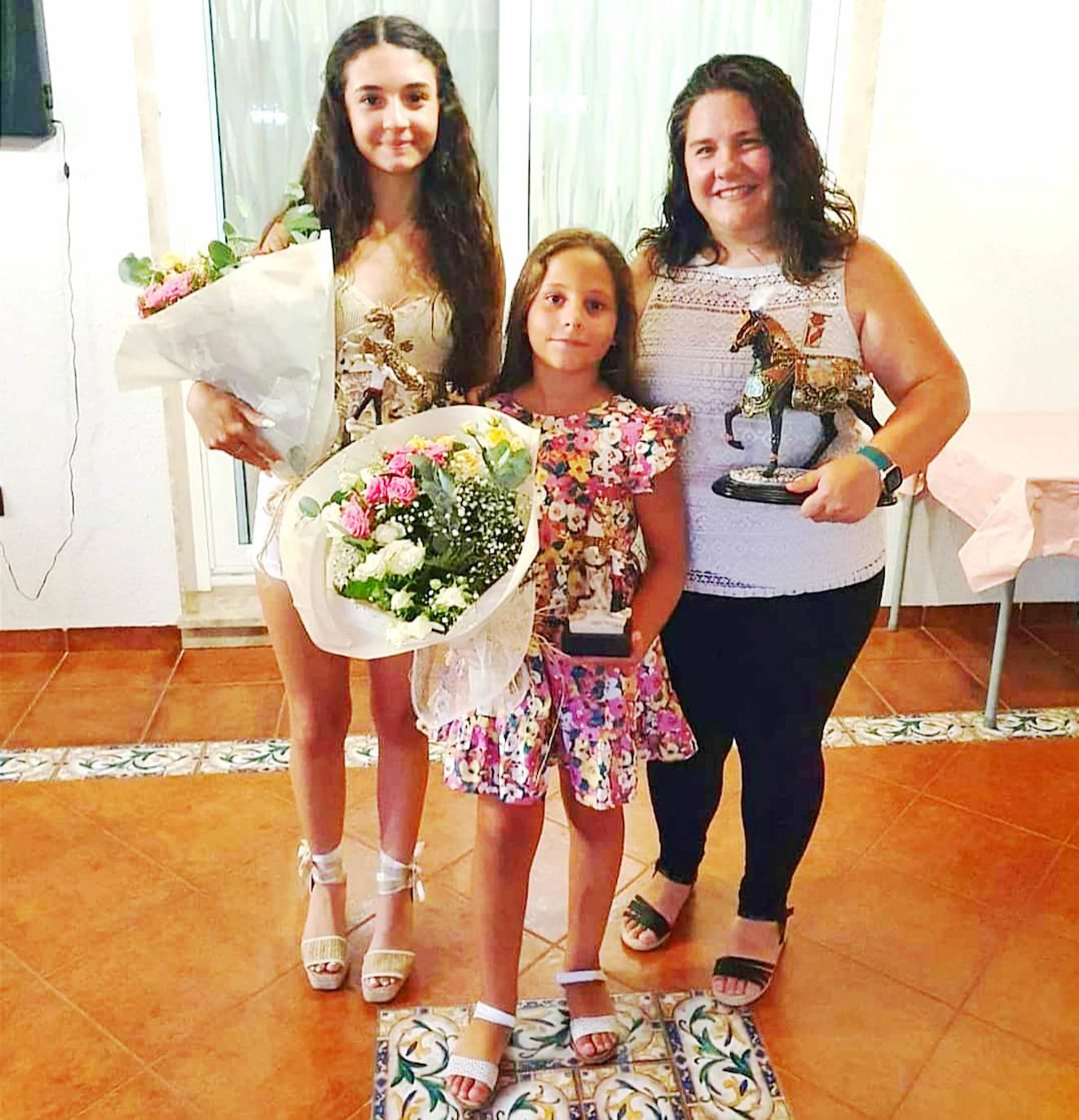 Andrea López, Natalia López y María José Molero.