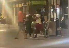 Imagen de la pelea en Beniel el pasado jueves.