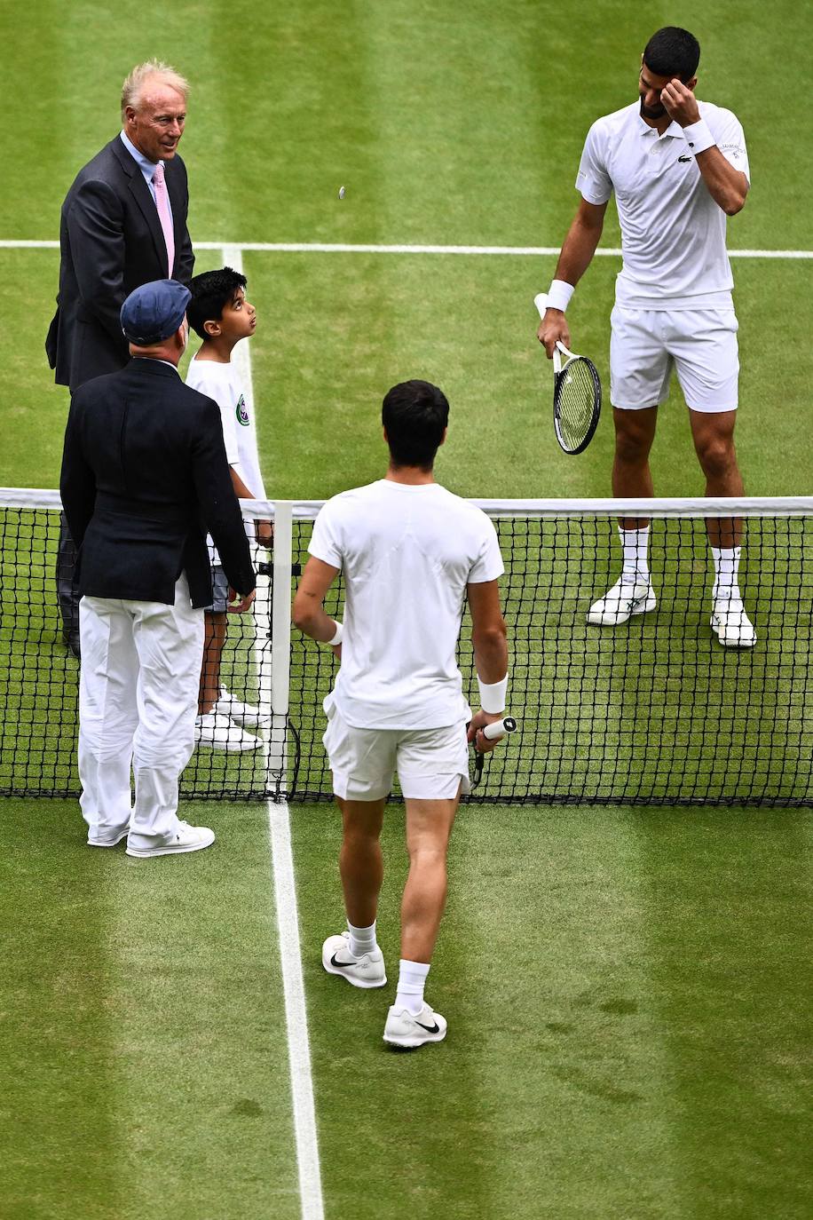 La final de Wimbledon entre Carlos Alcaraz y Novak Djokovic, en imágenes