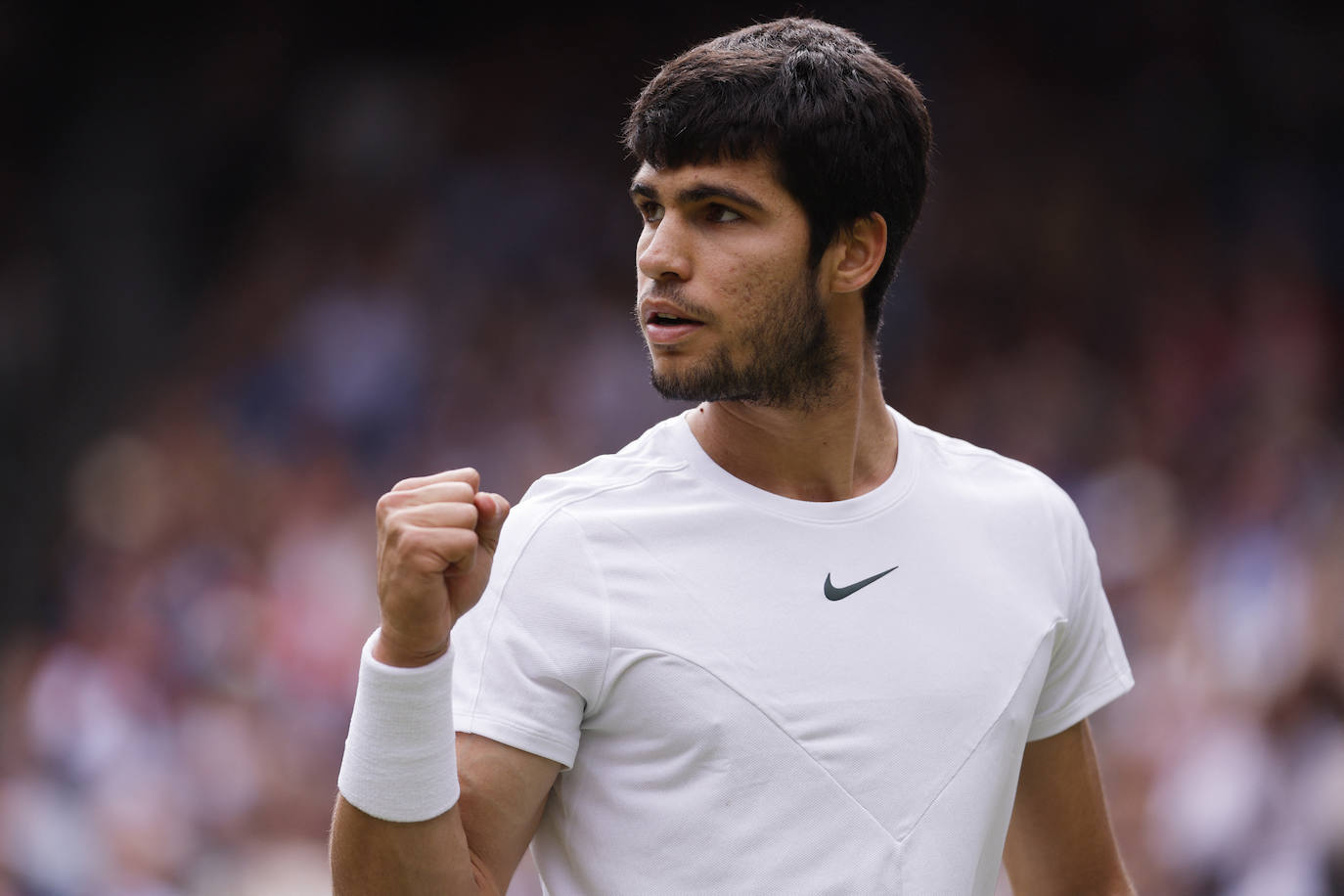 La final de Wimbledon entre Carlos Alcaraz y Novak Djokovic, en imágenes