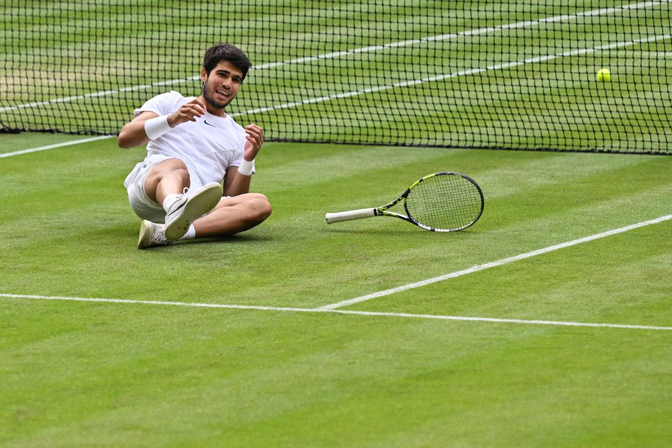 La final de Wimbledon entre Carlos Alcaraz y Novak Djokovic, en imágenes